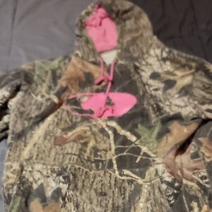 Mossy Oak Brown and Green Long Sleeve Hoodie